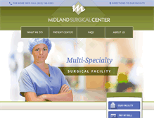 Tablet Screenshot of midlandsurgical.com